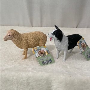 Farm Animal Action Figure Set - Sheep and Dog